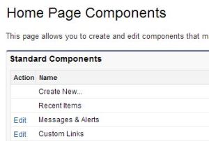 edit home page components